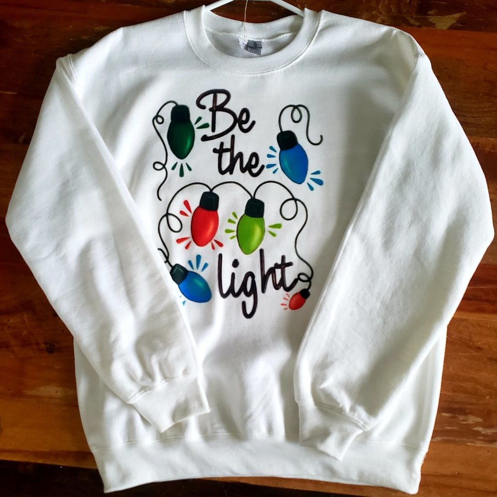 Be the Light Matthew 5:14 Christmas Sweatshirt